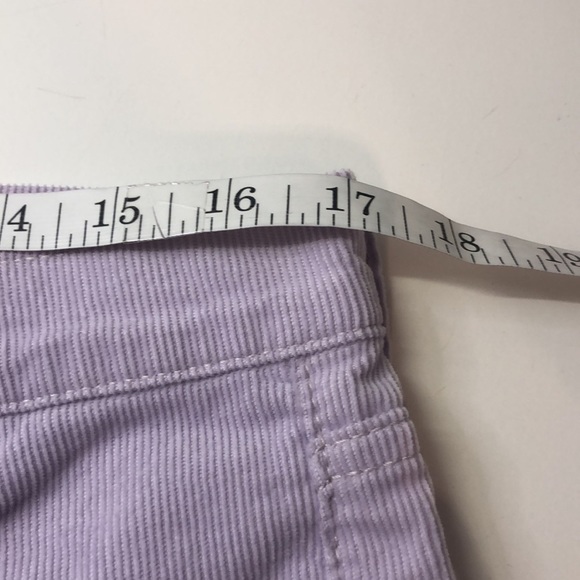 GAP High Rise Cigarette Lilac Corduroy Cropped Jeans, size 14 - Picture 13 of 15